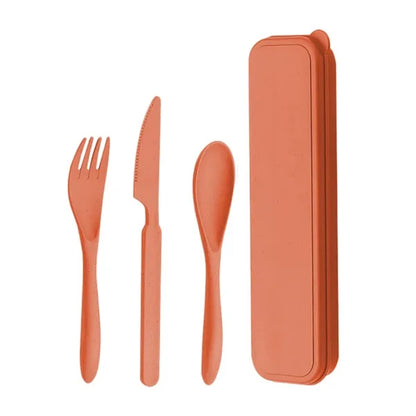 Portable Travel Utensils Set with Case