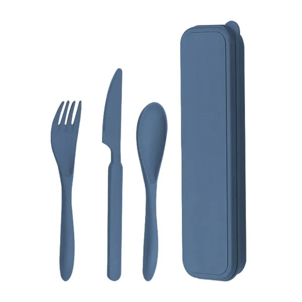 Portable Travel Utensils Set with Case