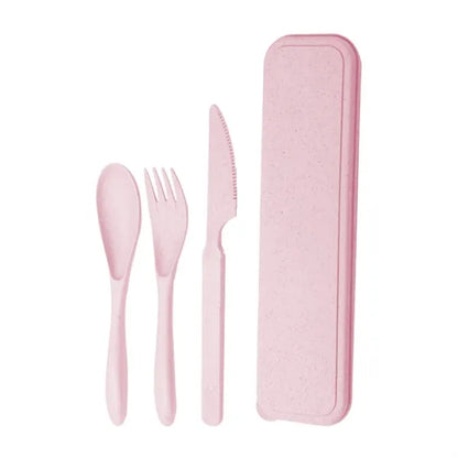 Portable Travel Utensils Set with Case