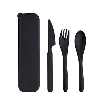 Portable Travel Utensils Set with Case