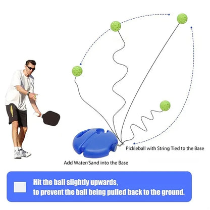 Wooden Pickleball Set w/ Rebound Trainer