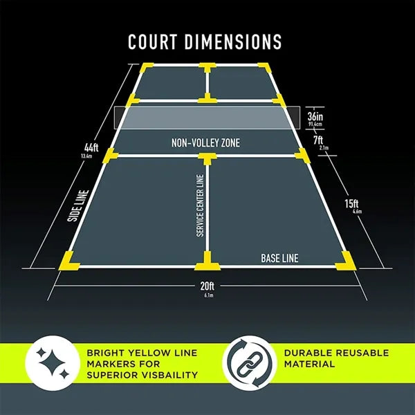 Pickleball Silicone Field line