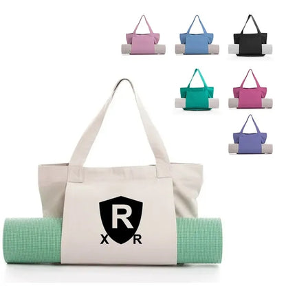 Tote Bag with Yoga Mat Carrier Pocket