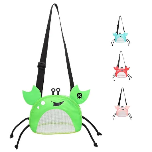 Crab Seashell Mesh Bag