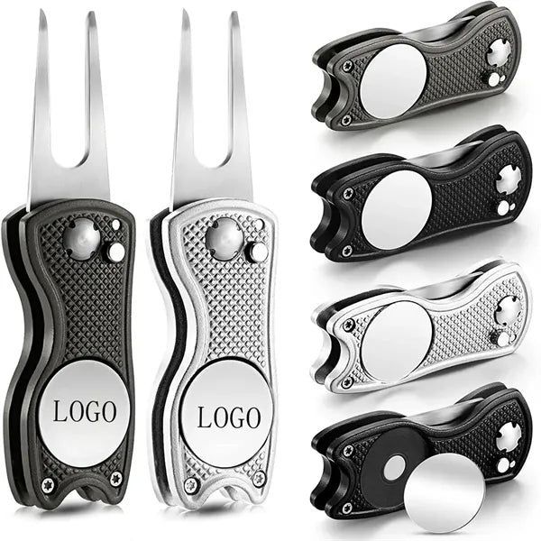 Metal Foldable Golf Divot Magnetic Button Tool
