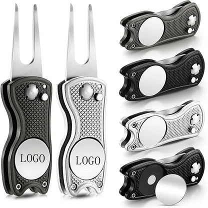 Metal Foldable Golf Divot Magnetic Button Tool