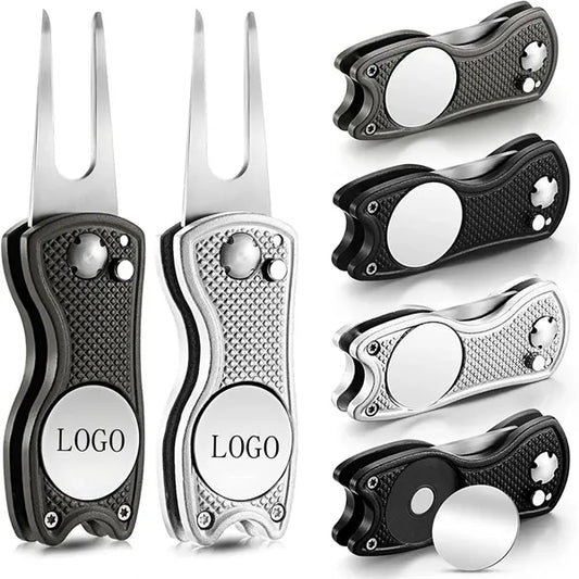 Metal Foldable Golf Divot Magnetic Button Tool