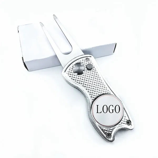 Metal Foldable Golf Divot Magnetic Button Tool
