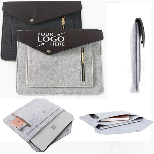 13 14 15 Inch Felt Laptop Sleeve Breifcase Cover