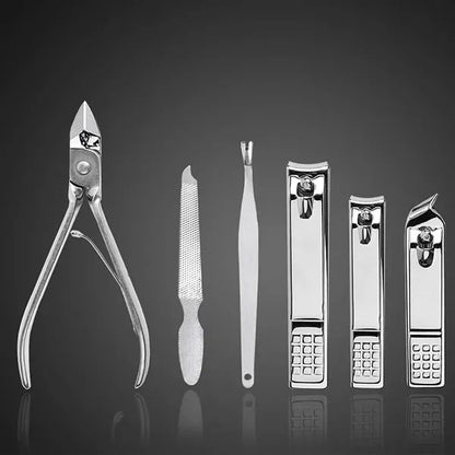 19 Pcs Stainless Steel Manicure Kit Nail Care Tools