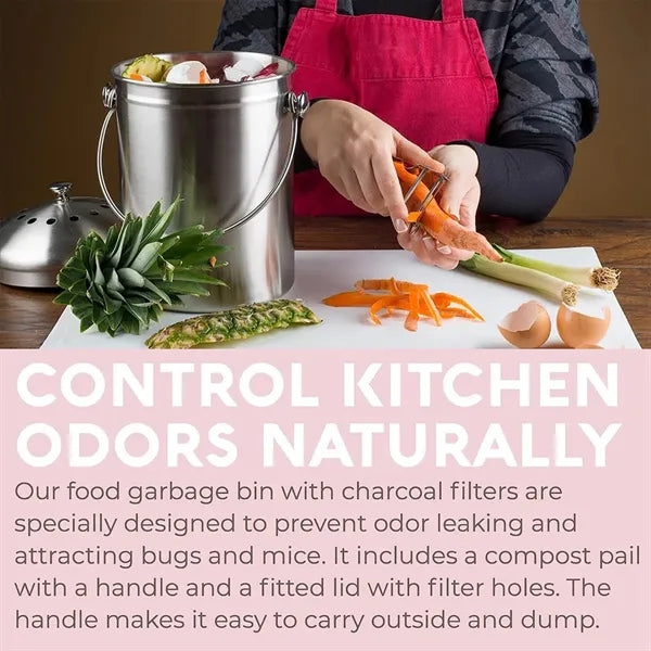Stainless Steel Kitchen Composter