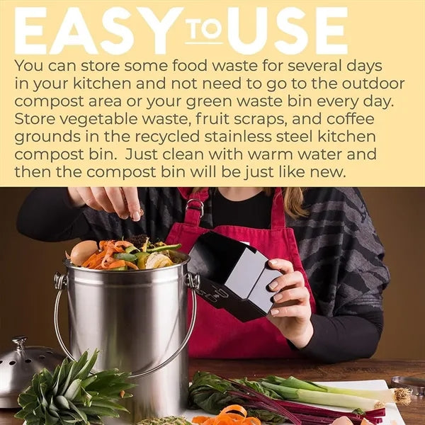 Stainless Steel Kitchen Composter