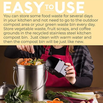 Stainless Steel Kitchen Composter