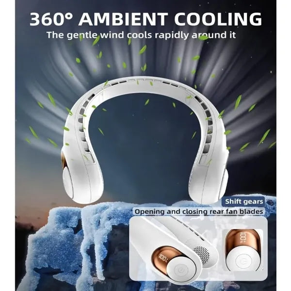Personal Neck Fan with LED Display
