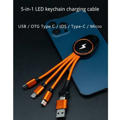 5 in 1 Multi Charging Cable
