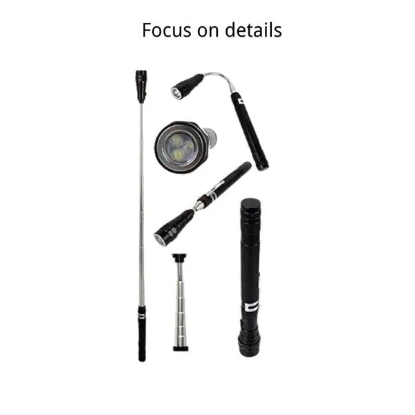 3 LED Telescopic Flashlights Torch