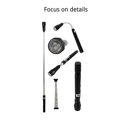 3 LED Telescopic Flashlights Torch