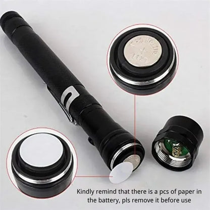 3 LED Telescopic Flashlights Torch