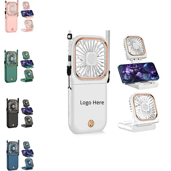 Portable Handheld Necklace Fan