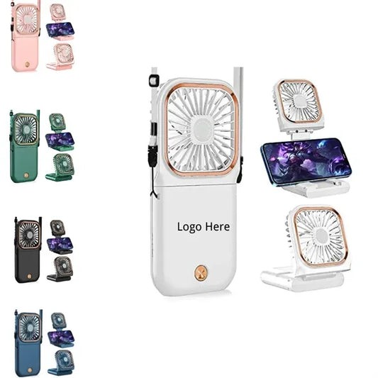 Portable Handheld Necklace Fan