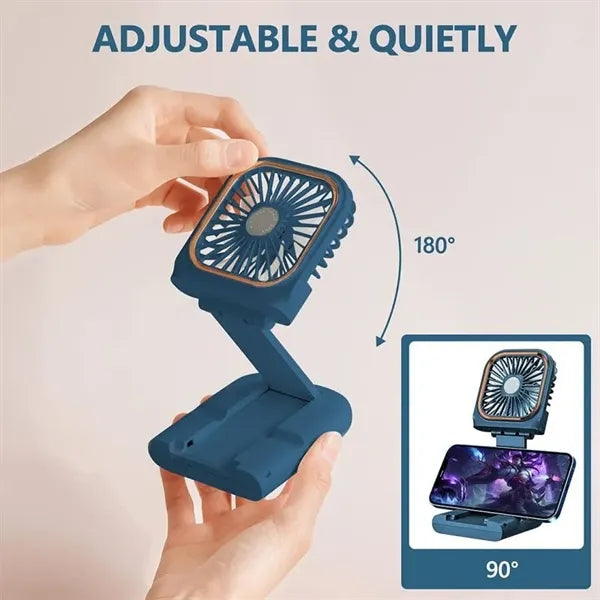 Portable Handheld Necklace Fan