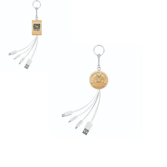 4-in-1 Bamboo Charging Cable