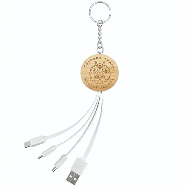 4-in-1 Bamboo Charging Cable