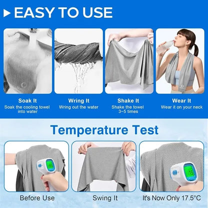 Breathable Chilly Towel with carry bottle