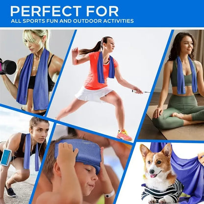 Breathable Chilly Towel with carry bottle