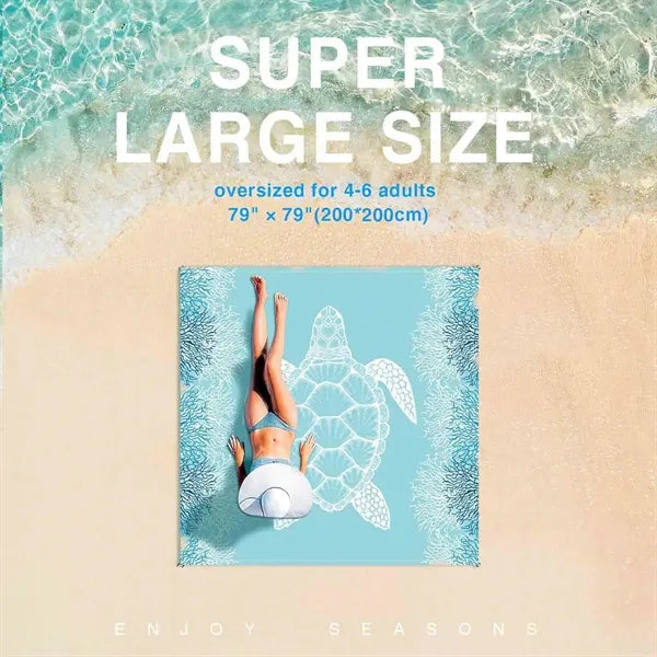 Large Sandproof Beach Blanket (79in*79in)