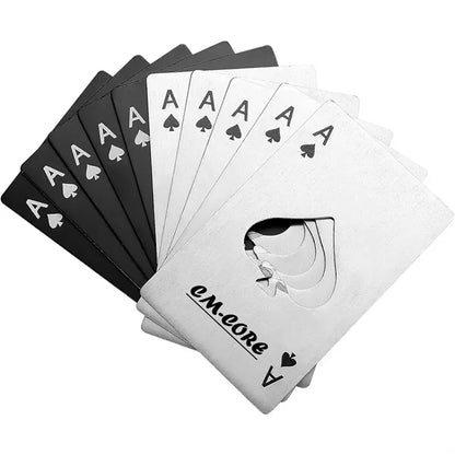 Portable Poker Card Ace of Spades Bottle Openers