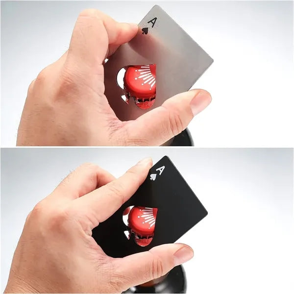 Portable Poker Card Ace of Spades Bottle Openers