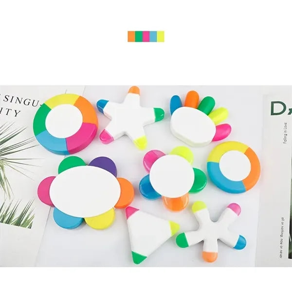 Flower Shape Watercolor Highlighter Pens