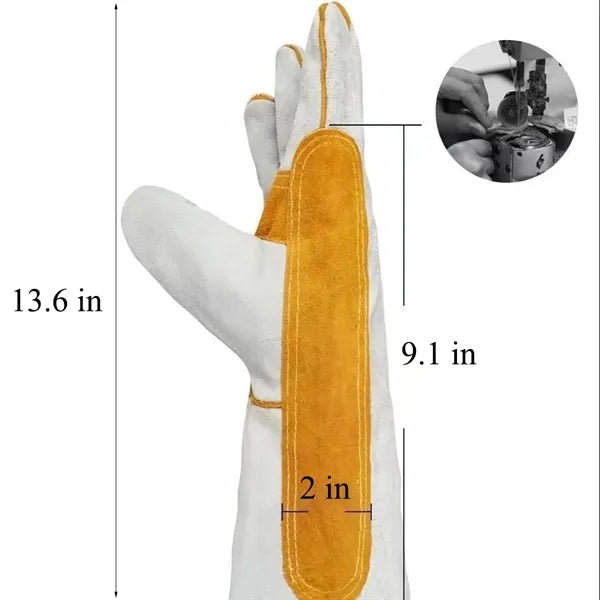 White Welder Gloves