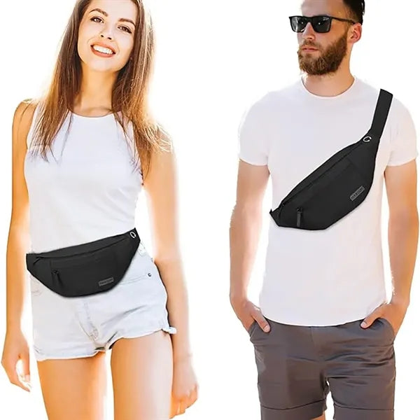 Sleek Waist Bag , Stylish, Perfect for Travel & Hiking.
