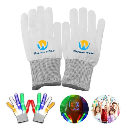 ED Flashing Light-Up Colorful Gloves for Adults Kids