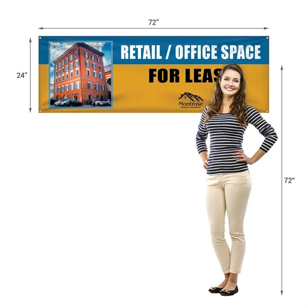 2' x 6' Custom Knitted Polyester Banner