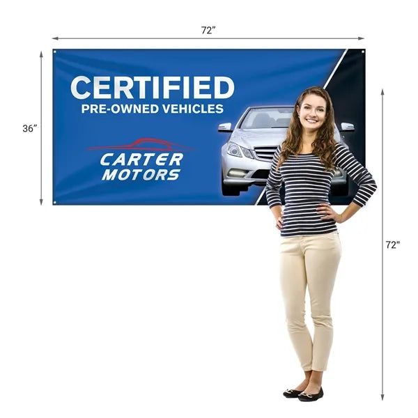 3' x 6' Custom Knitted Polyester Banner