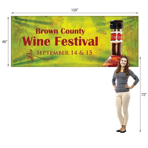 4' x 10' Custom Knitted Polyester Banner