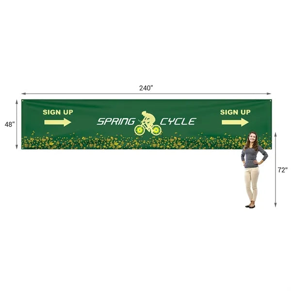 4' x 20' Custom Knitted Polyester Banner