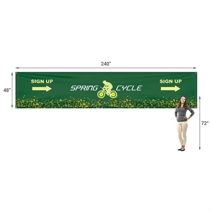 4' x 20' Custom Knitted Polyester Banner