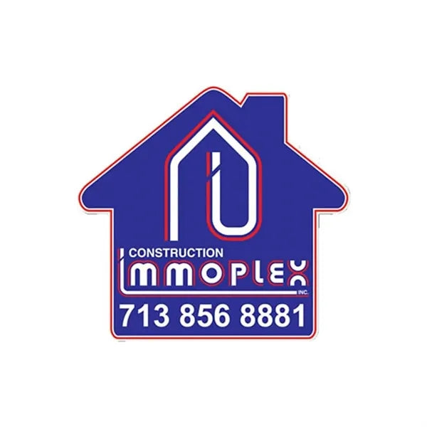 11.75" X 11" House Shape Vehicle Auto Magnet