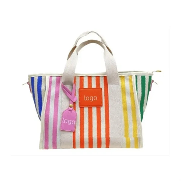 Colourful Striped Handbag