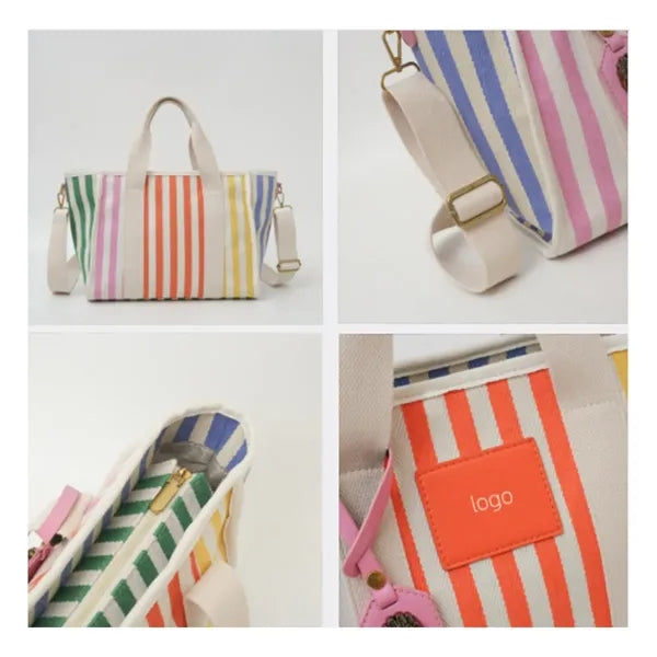 Colourful Striped Handbag