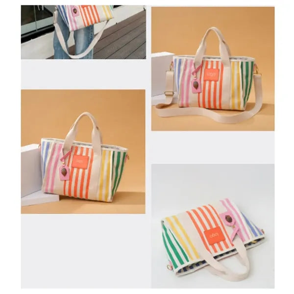 Colourful Striped Handbag