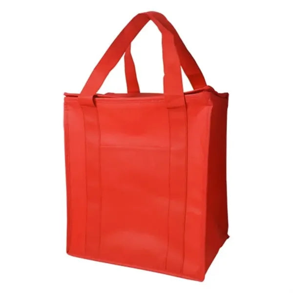 Cooler Tote Shopping Bag Non-Woven with Zipper