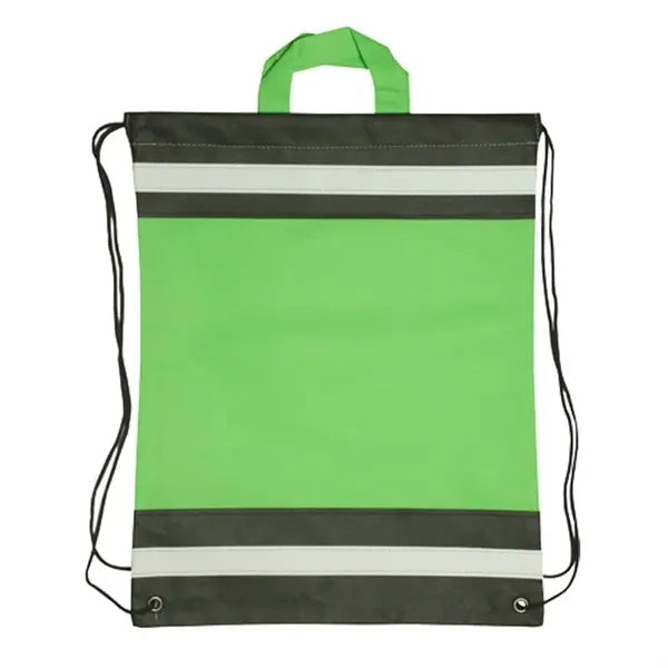 Drawstring Backpack - Non-Woven Reflective Drawstring Bags