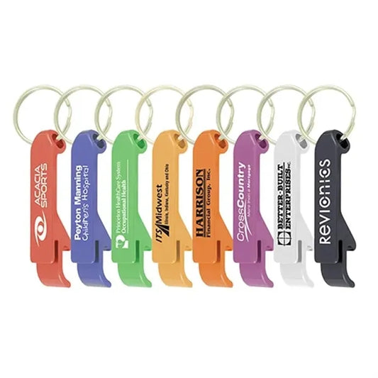 Aluminum Bottle/Can Opener with Key Ring