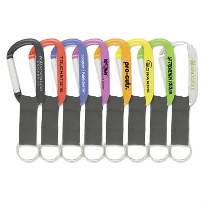 8 Mm Carabiner Key Ring with Strap