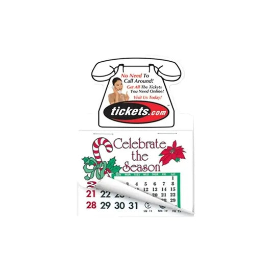 Telephone Shape Calendar Pad Magnets with Tear Away Calendar